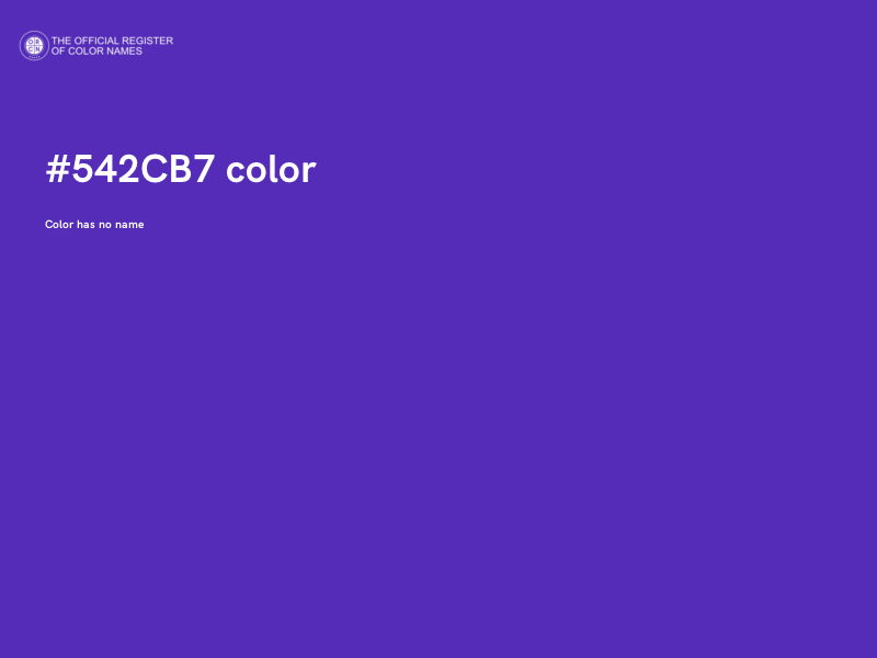 #542CB7 color image
