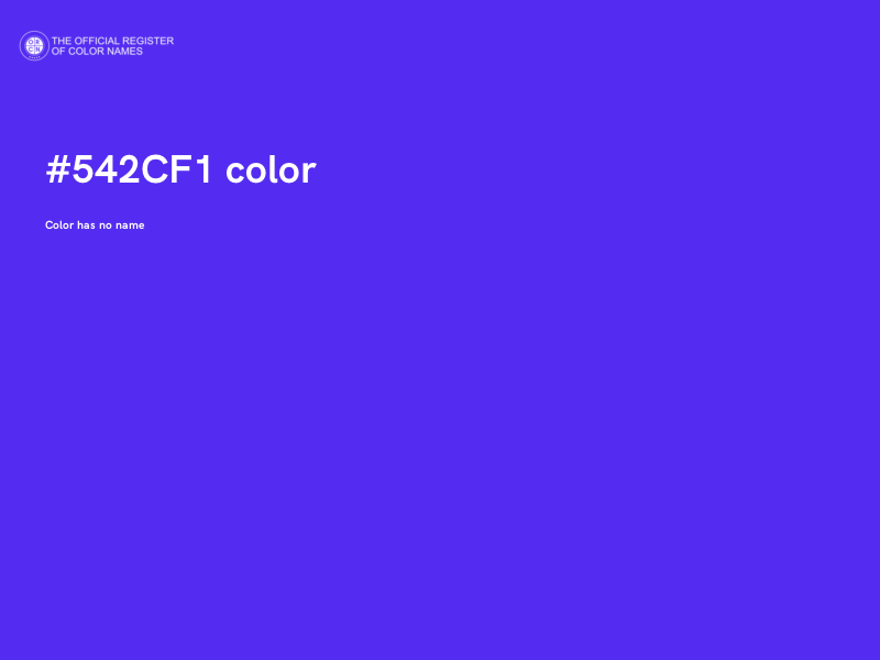 #542CF1 color image