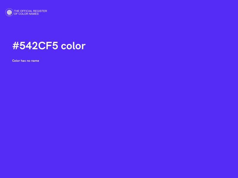 #542CF5 color image
