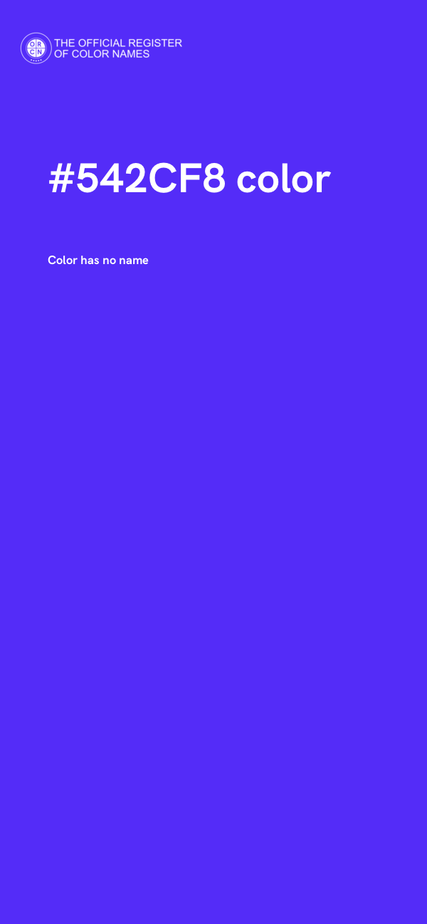 #542CF8 color image