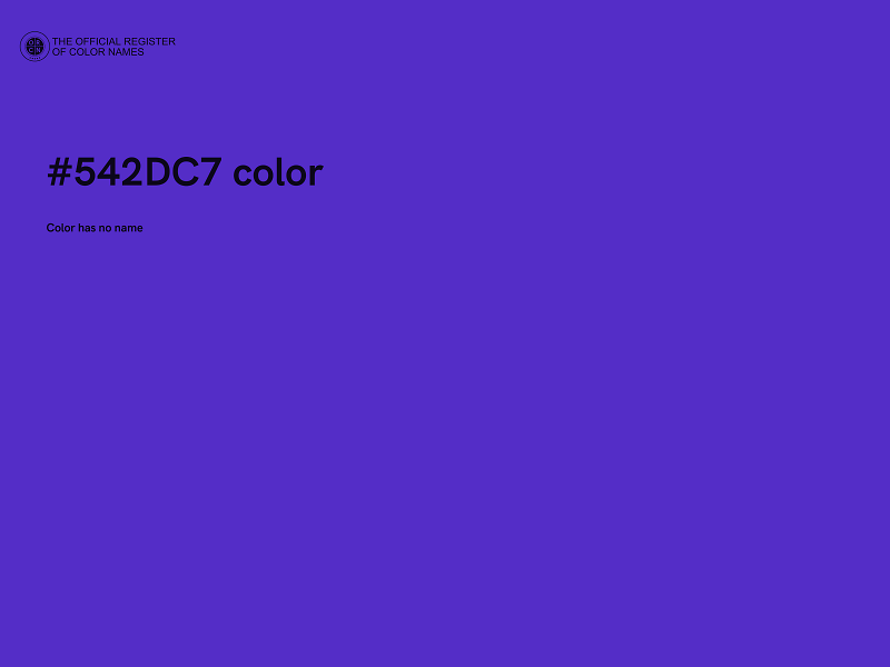 #542DC7 color image