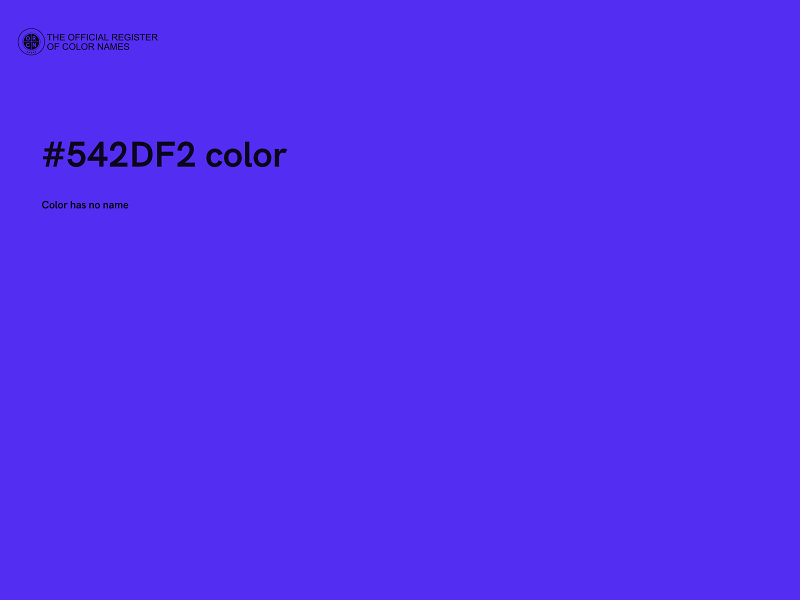 #542DF2 color image