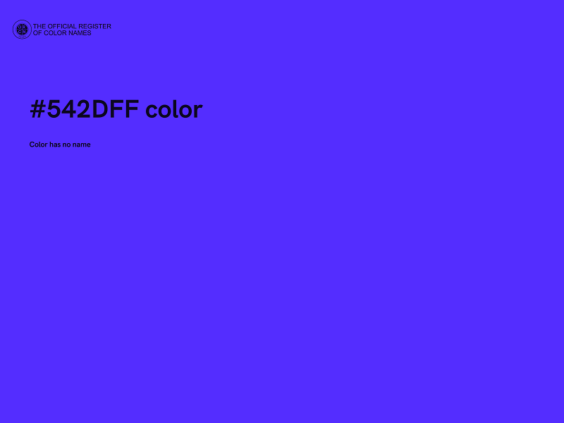 #542DFF color image