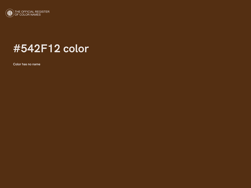 #542F12 color image