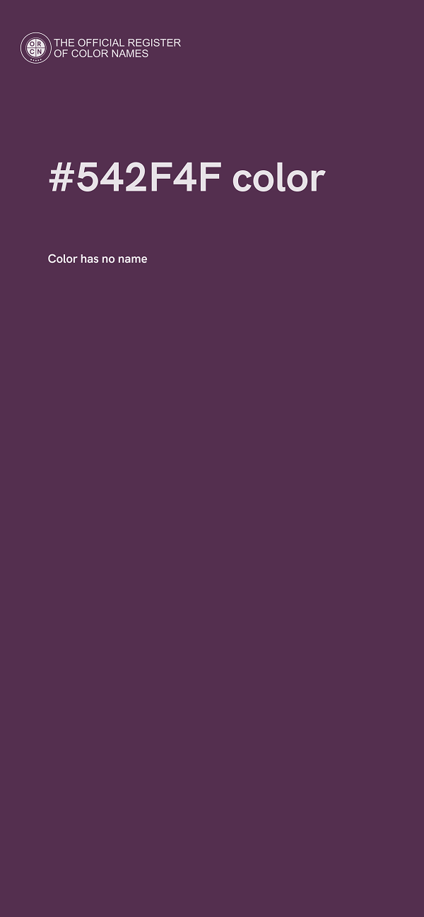 #542F4F color image