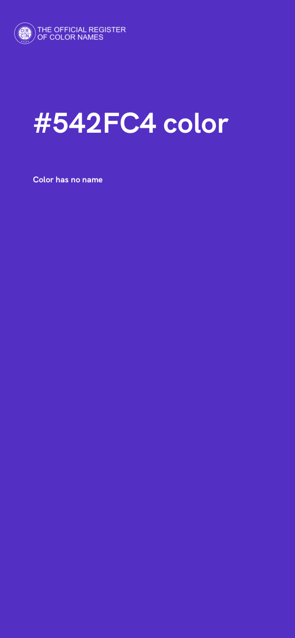 #542FC4 color image
