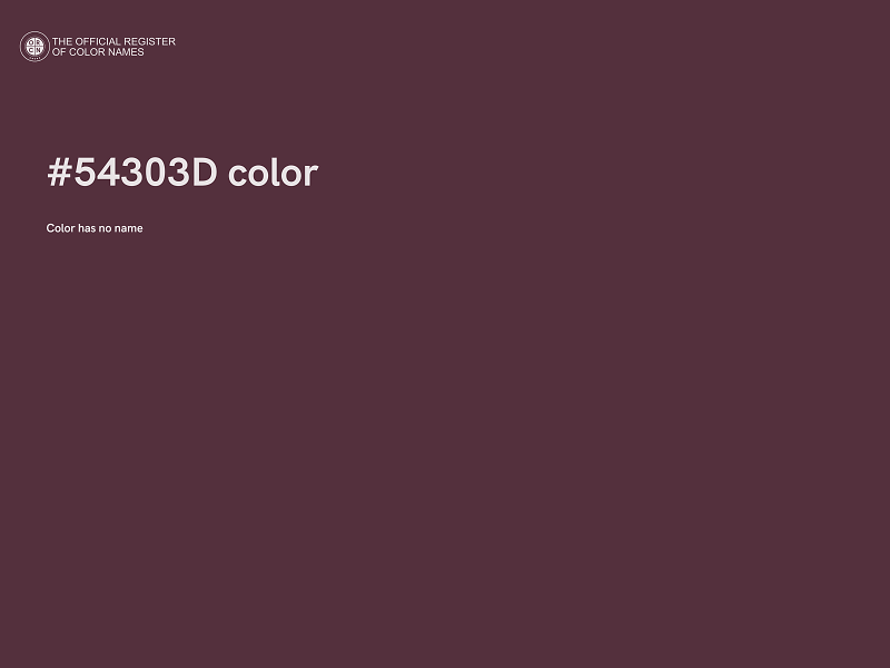 #54303D color image