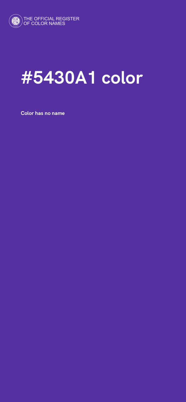 #5430A1 color image