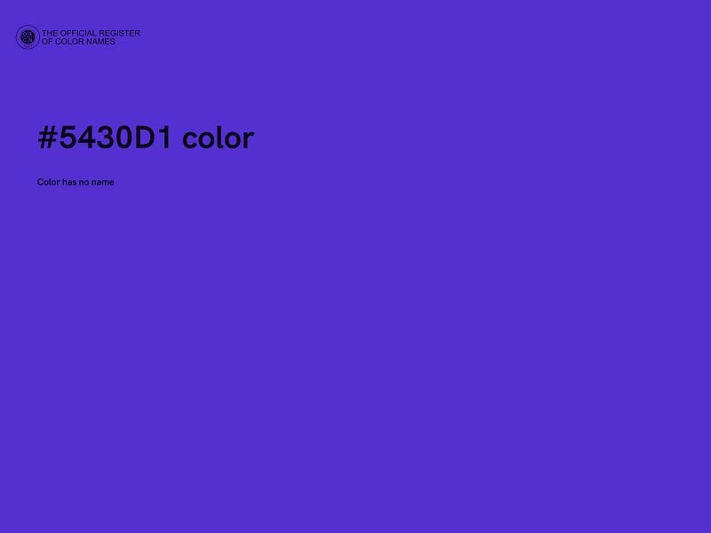 #5430D1 color image