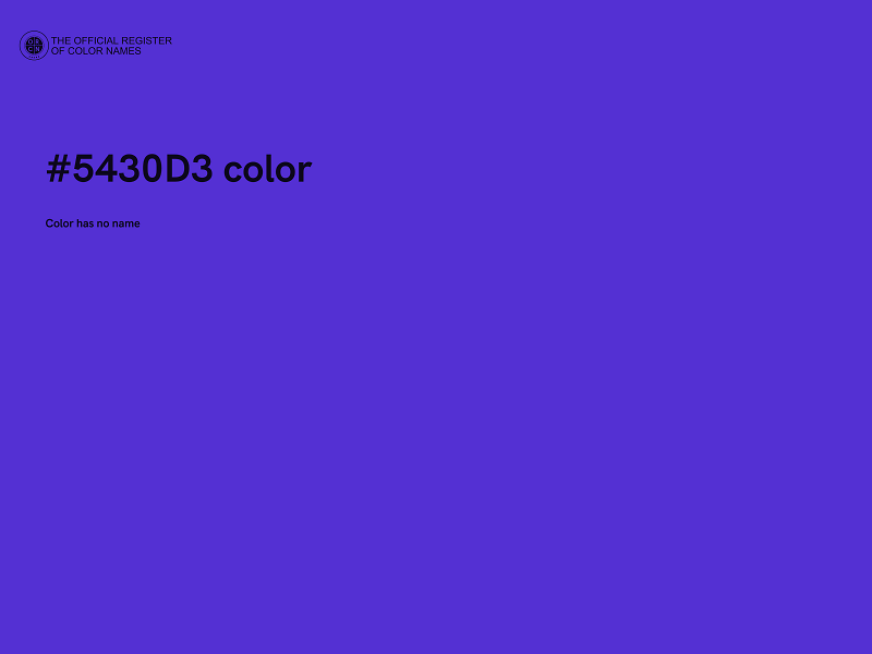 #5430D3 color image