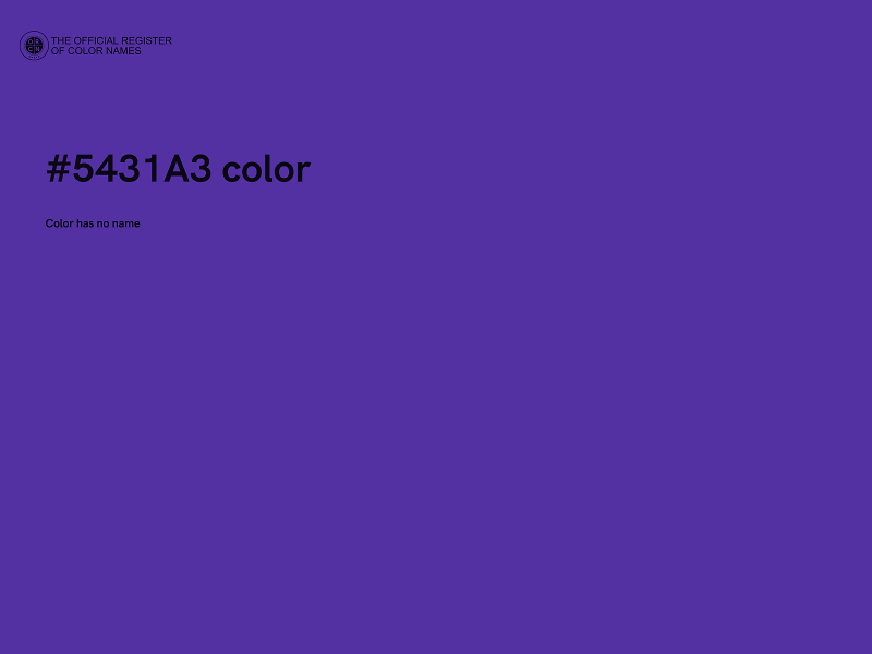 #5431A3 color image