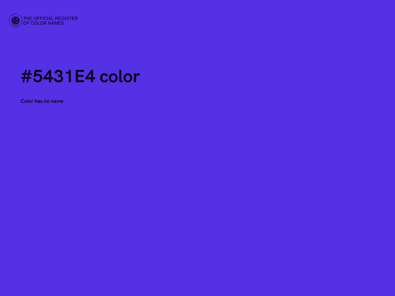 #5431E4 color image