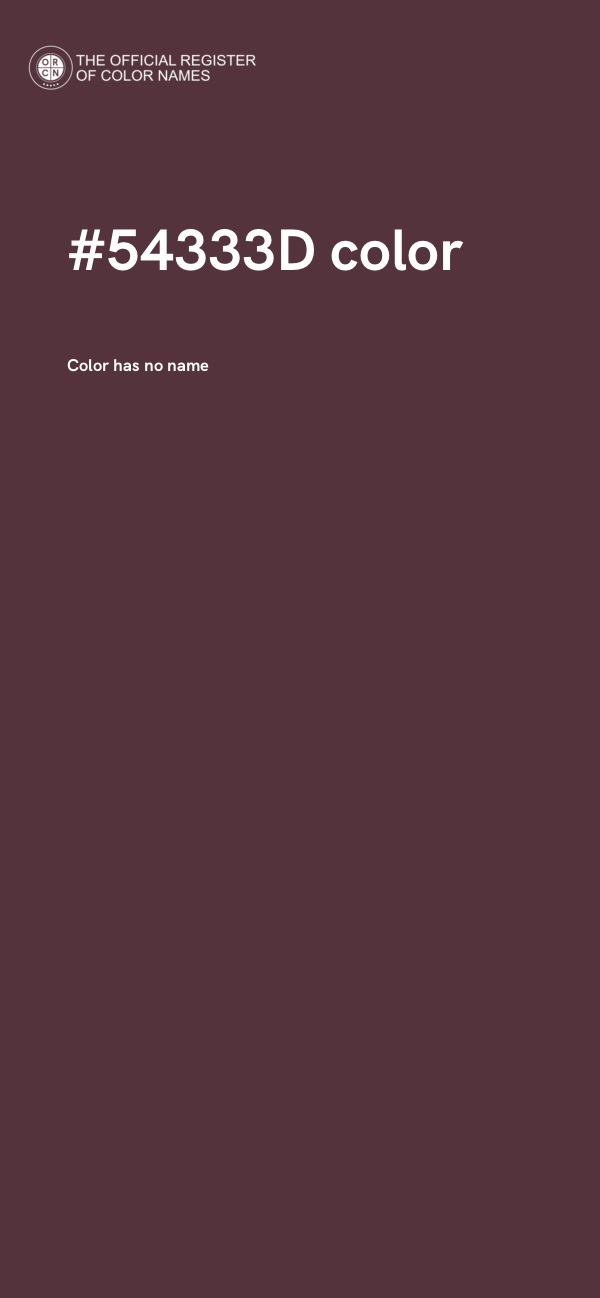 #54333D color image