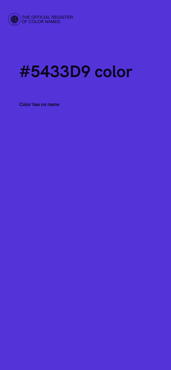 #5433D9 color image