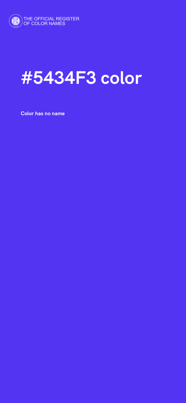 #5434F3 color image