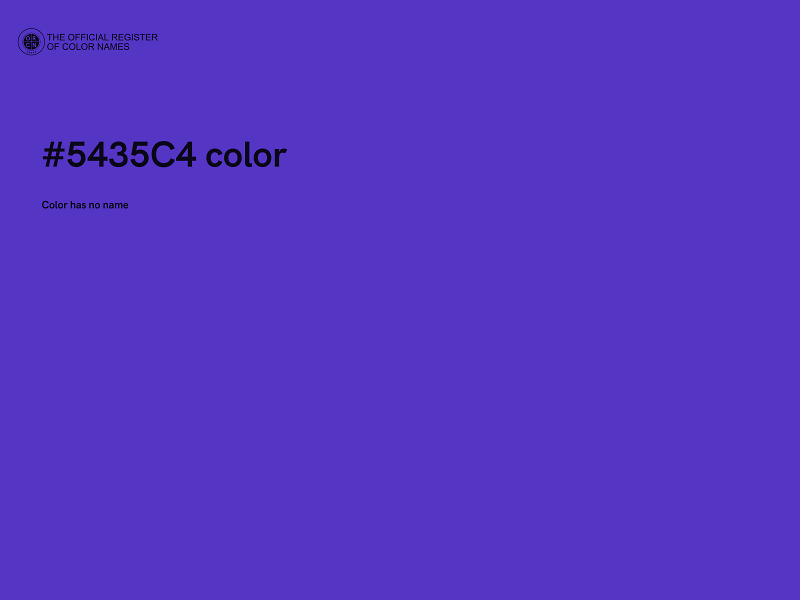 #5435C4 color image