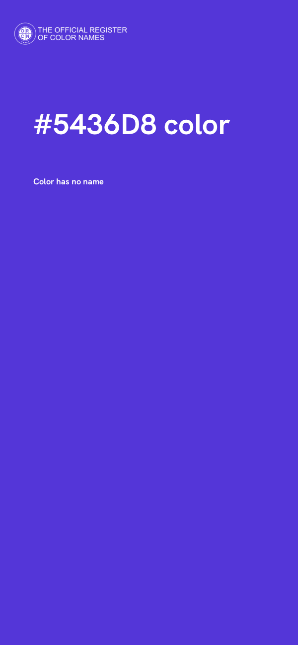 #5436D8 color image