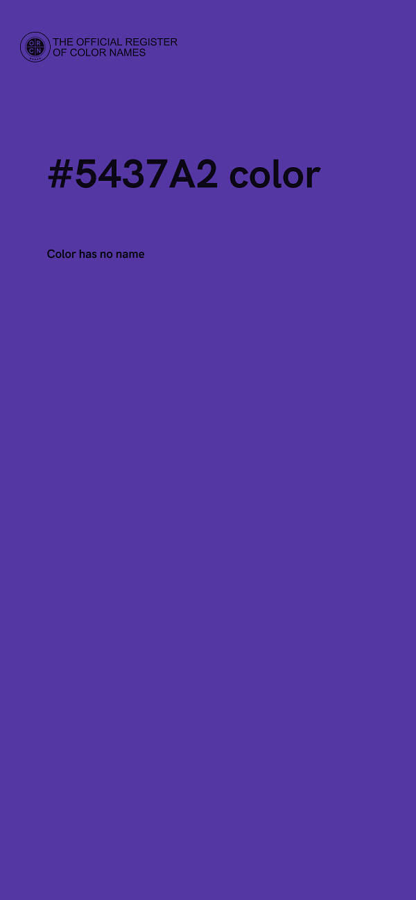 #5437A2 color image