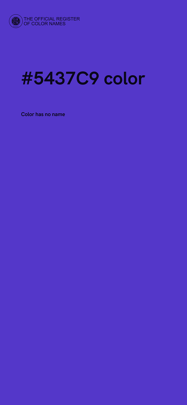 #5437C9 color image