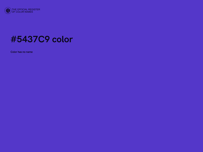 #5437C9 color image