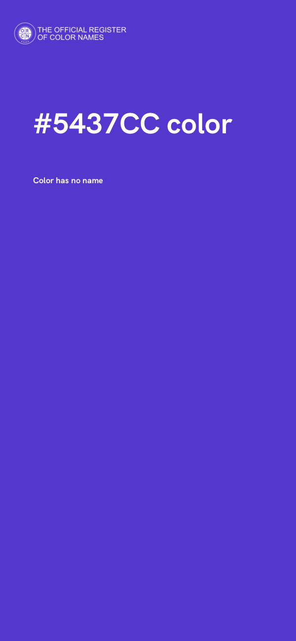 #5437CC color image