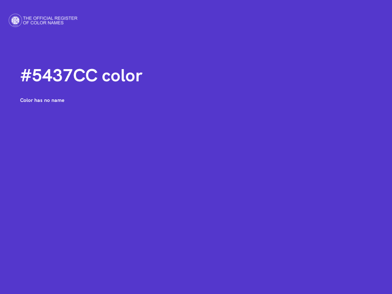 #5437CC color image