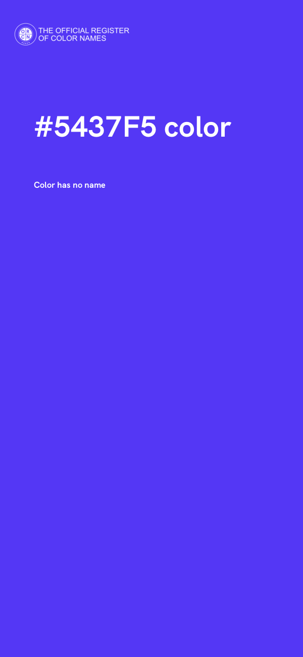 #5437F5 color image