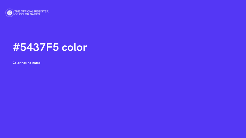 #5437F5 color image