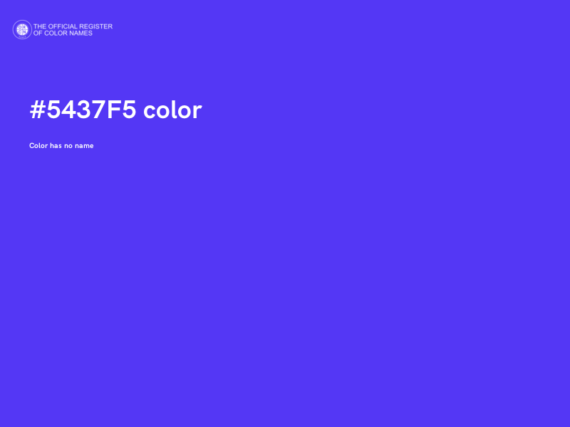 #5437F5 color image