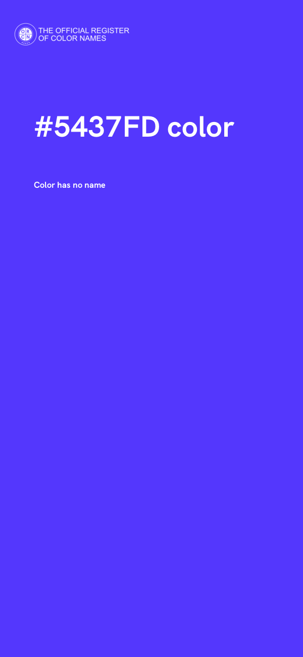 #5437FD color image