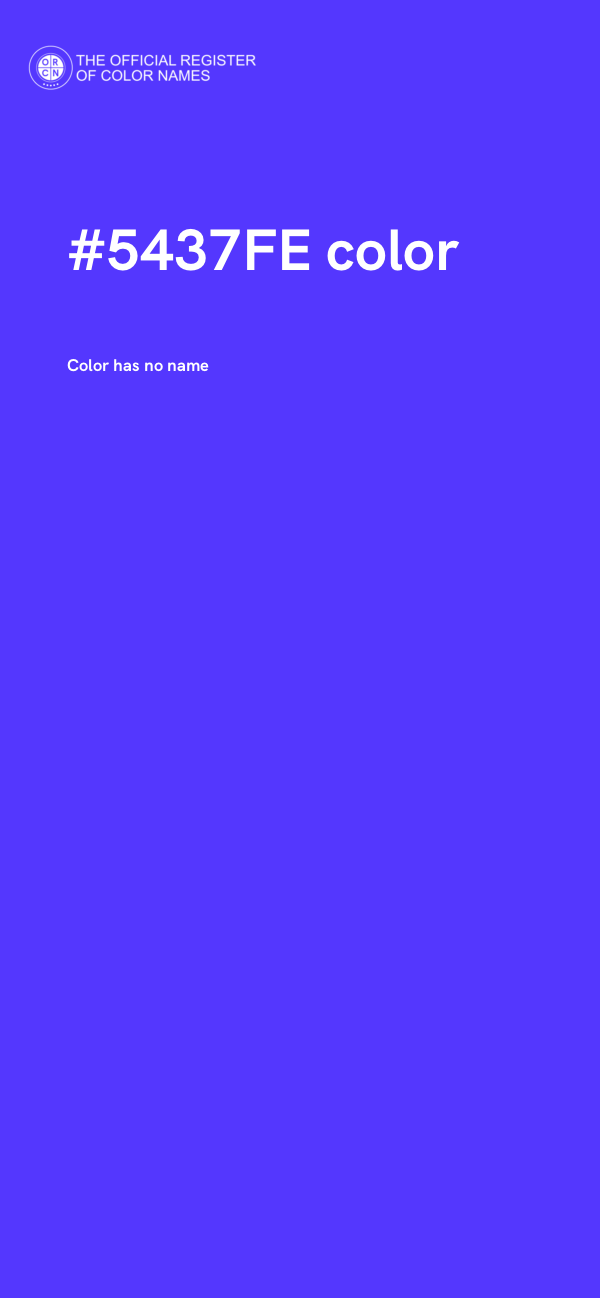#5437FE color image