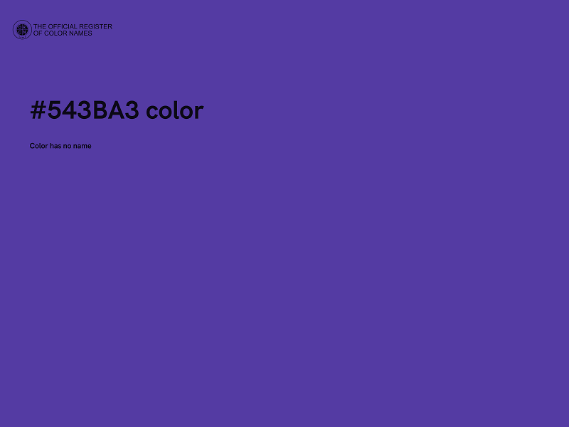 #543BA3 color image