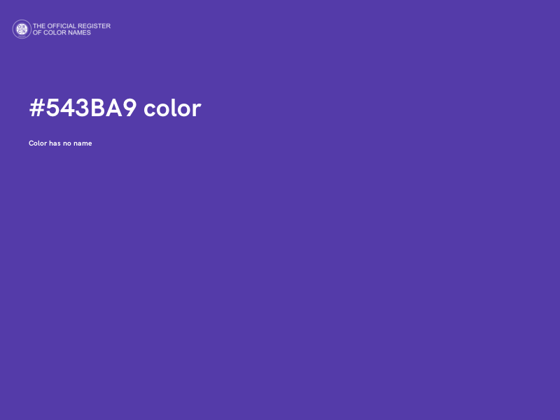 #543BA9 color image