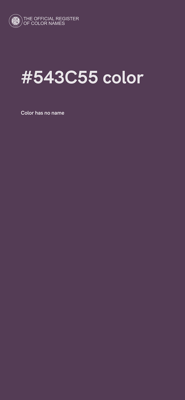 #543C55 color image