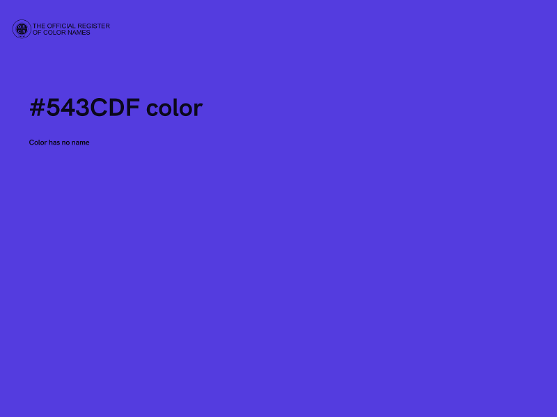 #543CDF color image