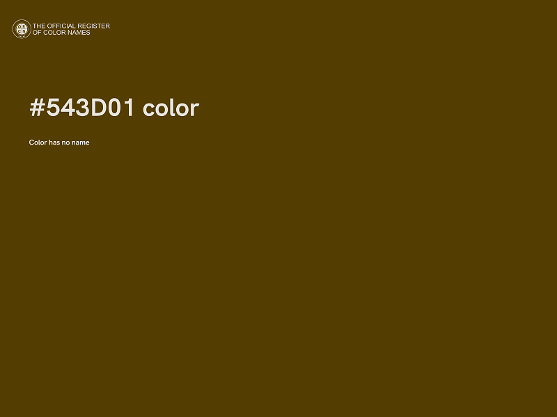 #543D01 color image