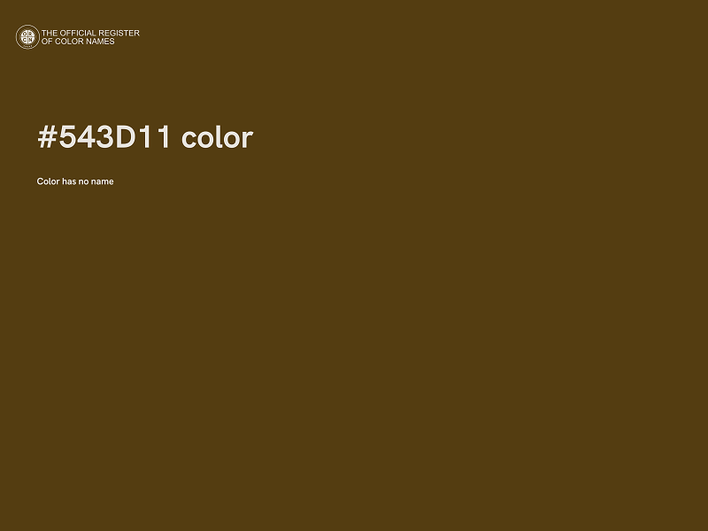 #543D11 color image