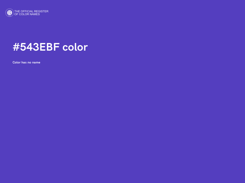 #543EBF color image