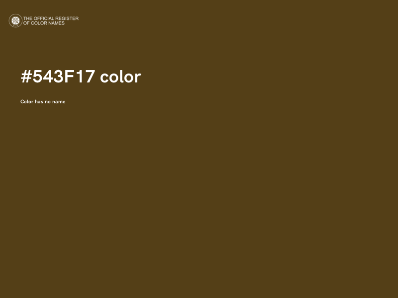 #543F17 color image