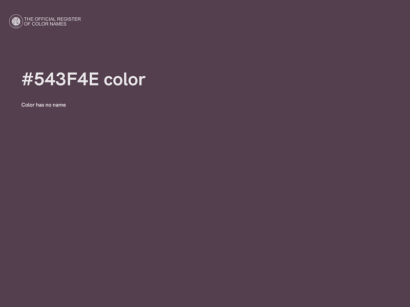 #543F4E color image
