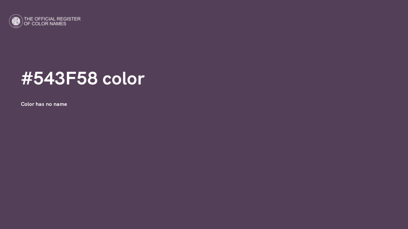 #543F58 color image