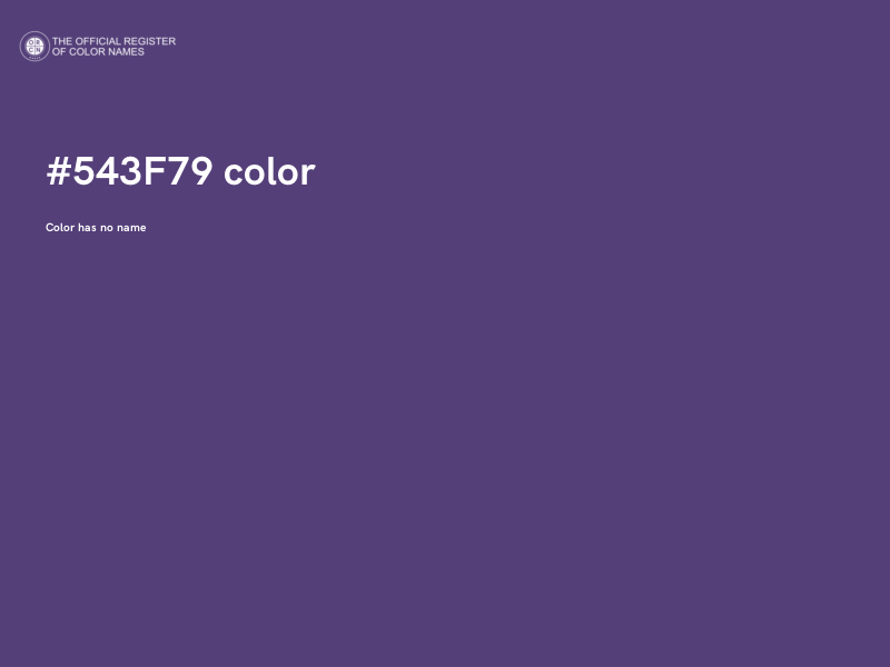 #543F79 color image
