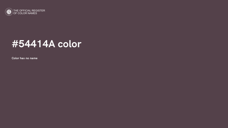 #54414A color image