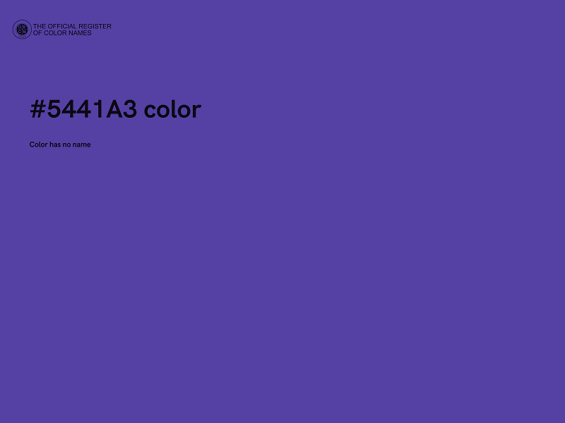 #5441A3 color image