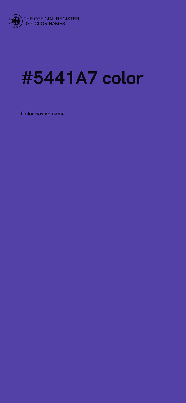 #5441A7 color image