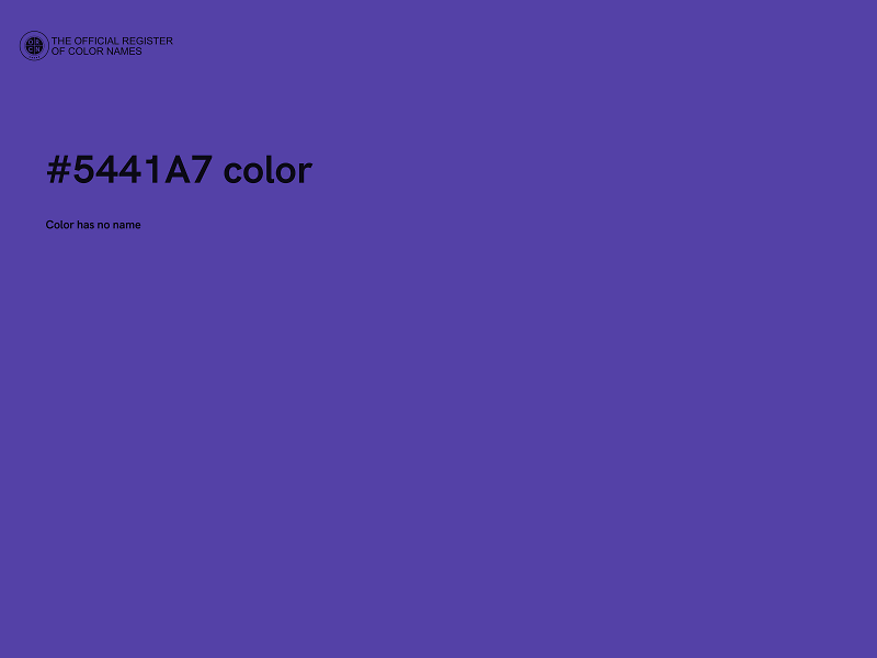 #5441A7 color image