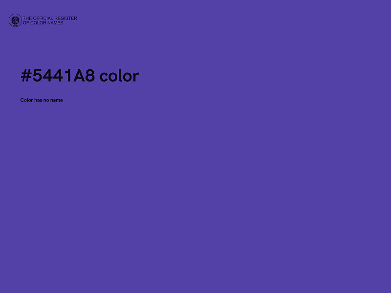 #5441A8 color image