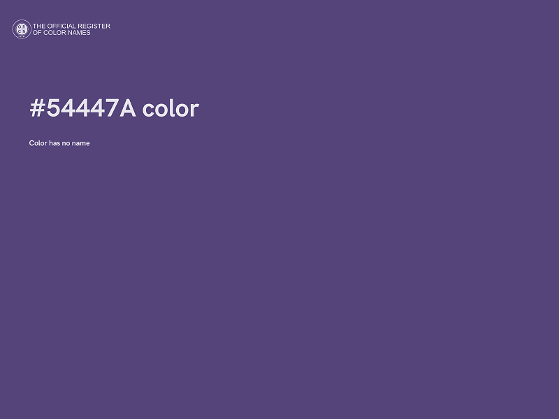 #54447A color image