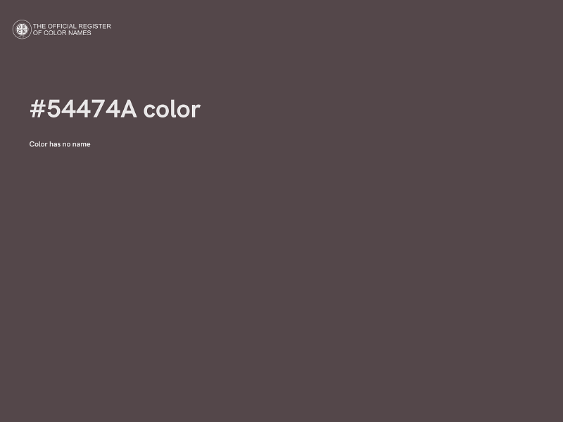 #54474A color image