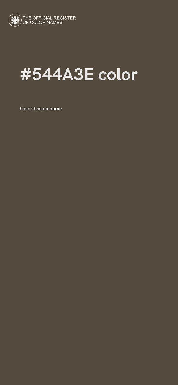 #544A3E color image